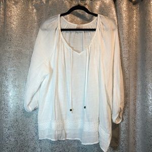 White Sheer Blouse